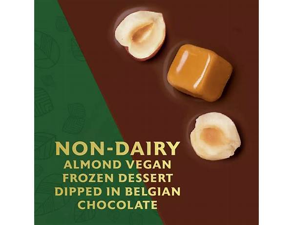 Non-dairy hazelnut crunch frozen dessert bar food facts