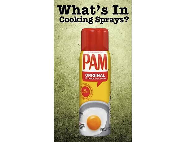 Non-stick cooking spray food facts