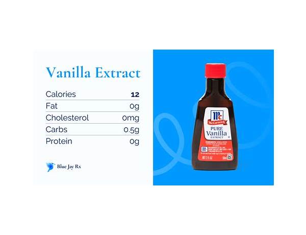 Nonalcoholic vanilla flavoring nutrition facts