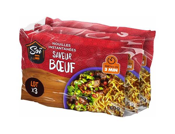 Nouilles instantanées bœuf xl ingredients