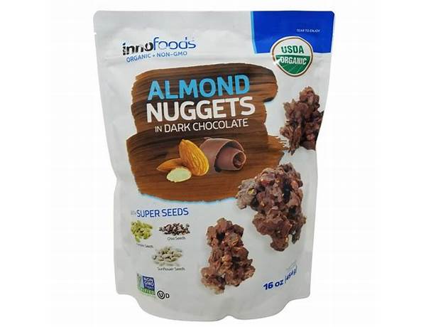 Nuggets dark chocolate with almonds ingredients