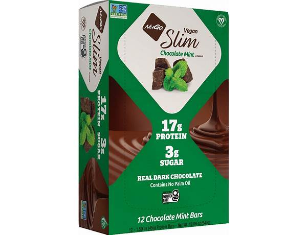 Nugo vegan slim chocolate mint food facts