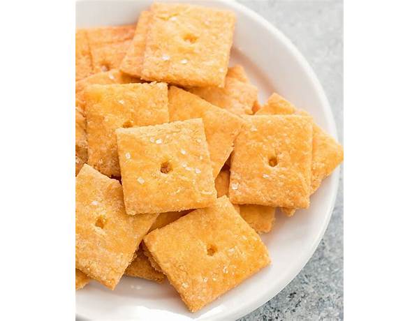 Nut and rice cracker snacks, cheddar cheese ingredients
