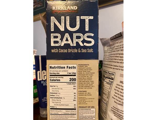 Nut bar food facts