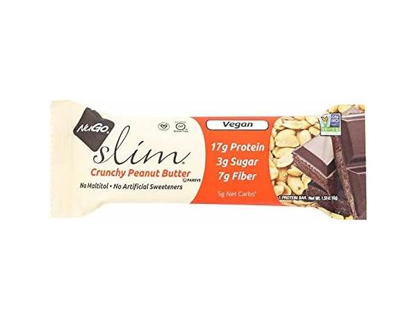 Nutrition bar slim crunchy peanut butter bars case food facts