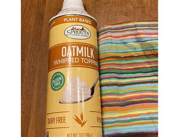 Oatmilk whipped topping food facts