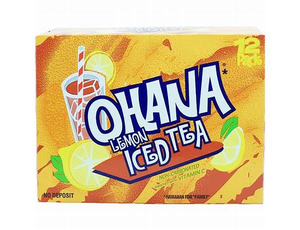 Ohana lemon iced tea ingredients