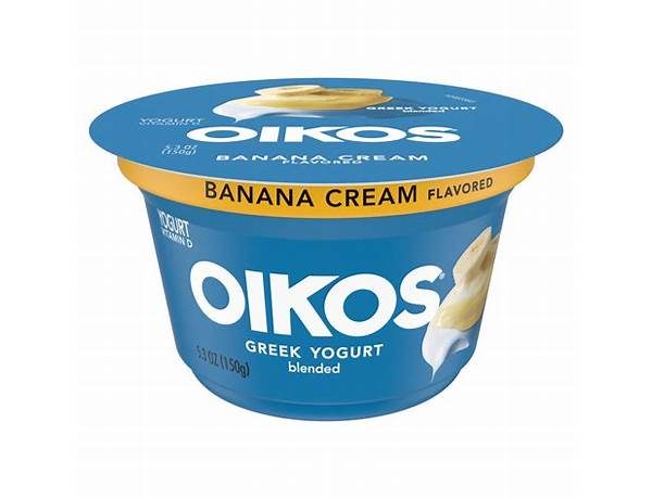 Oikos 5.3oz banana cream ingredients