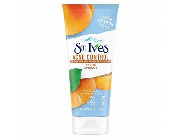 Oil-free acne control apricot face scrub nutrition facts