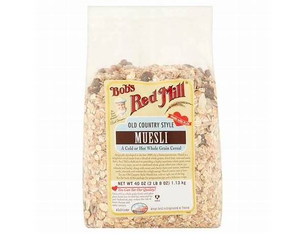 Old country style muesli food facts