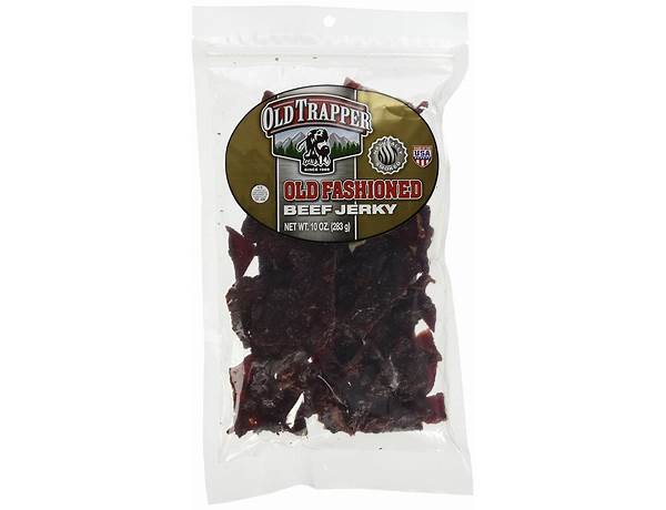 Old fashioned beef jerky, naturally smoked food facts