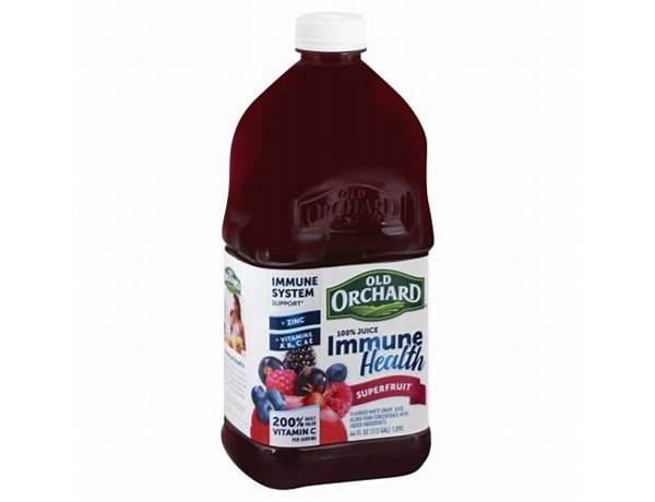 Old orchard immune health superfruit juice nutrition facts