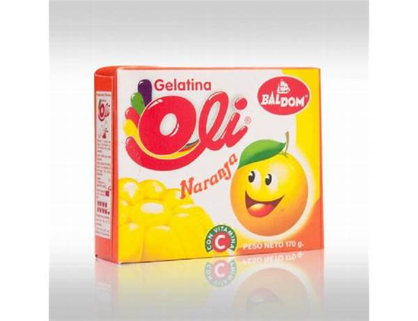 Oli, gelatin, orange food facts