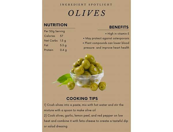 Olive miste nutrition facts