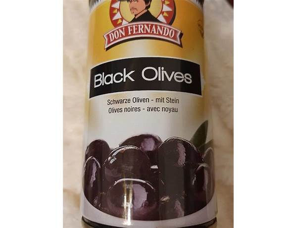 Oliven schwarz food facts