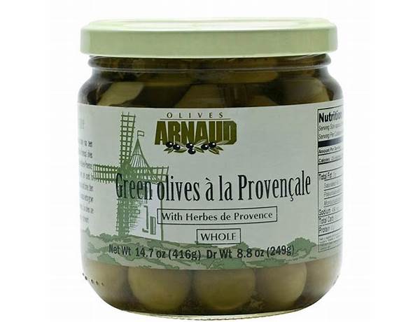 Olives arnaud, green olives a la provencale food facts