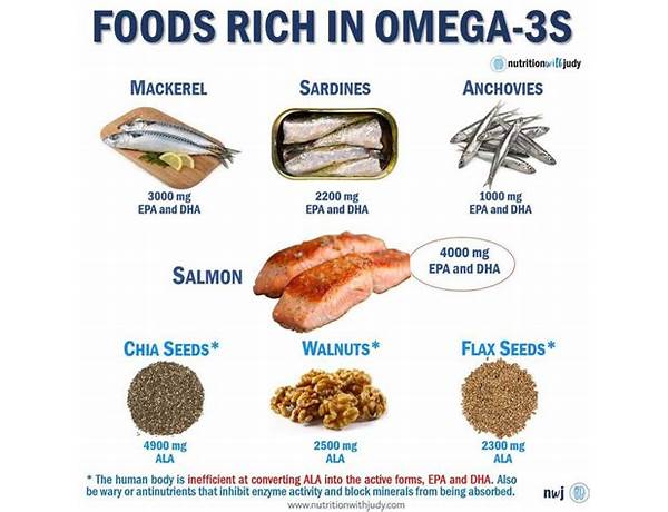 Omega 3 bars food facts