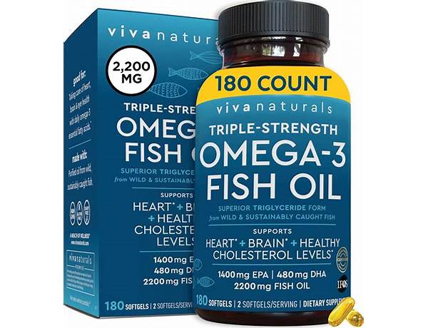 Omega-3 fish oil triple strength food facts