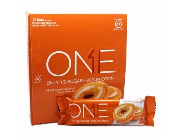 One bar glazed donut by iss research food facts