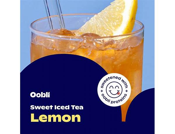 Oobli sweet iced tea holy lemon food facts