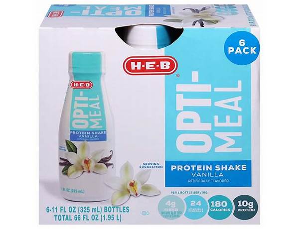 Opti meal protein shake vanilla food facts