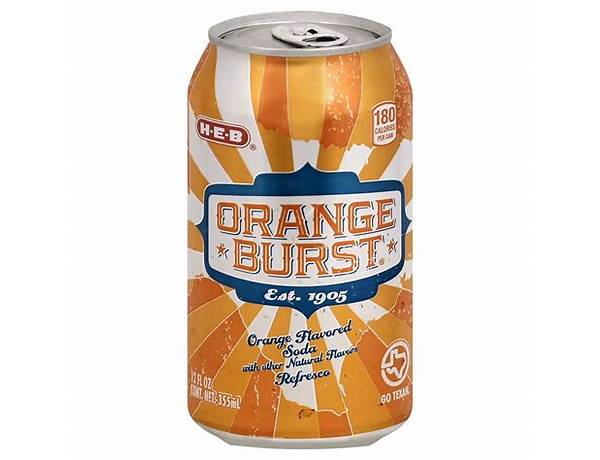 Orange burst soda food facts