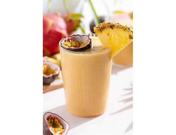 Orange mango passion fruit 100% fruit premium smoothie food facts