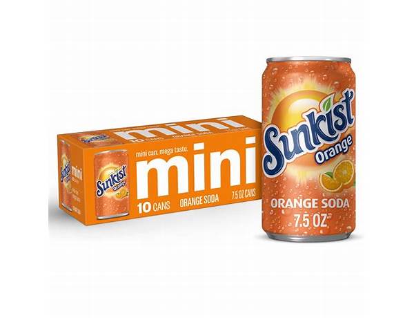 Orange mini 10 cans food facts