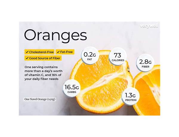 Orange slices food facts