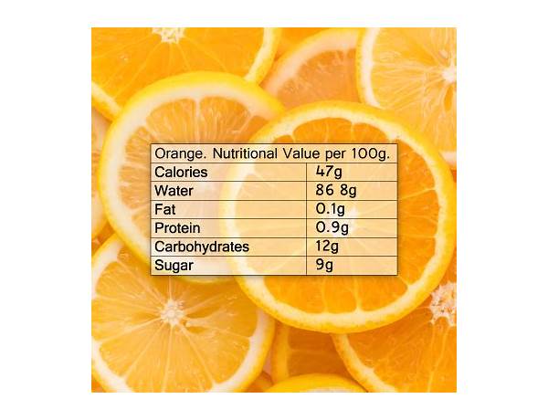 Orange slices nutrition facts