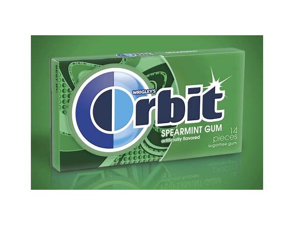 Orbit spearmint gum - food facts