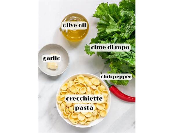 Orecchiette n•9 ingredients