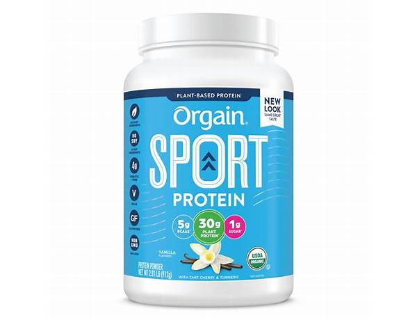 Orgain sport protein food facts