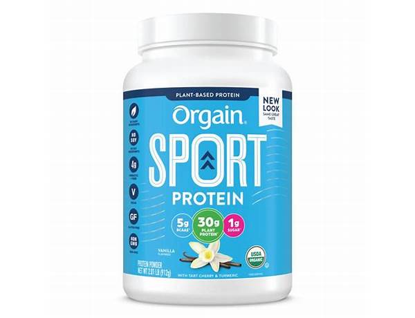 Orgain sport protein ingredients