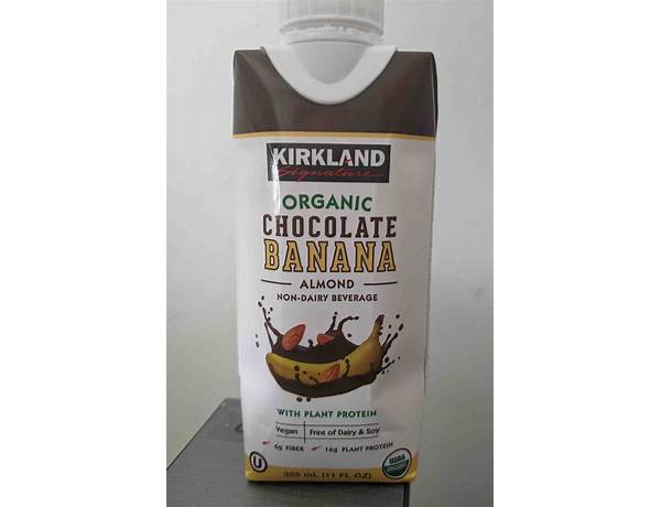 Organic  chocolate banana almond non-dairy beverage food facts