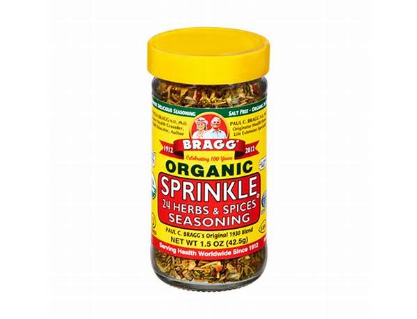 Organic 24 herbs & spices seasoning food facts