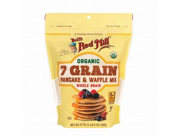 Organic 7 grain pancake & waffle mix food facts