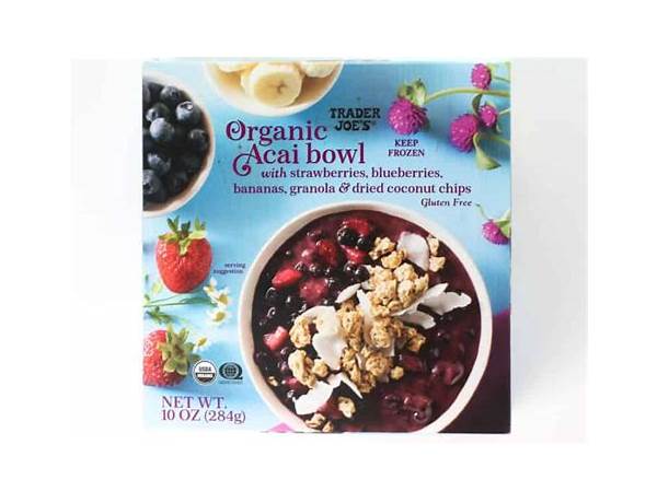 Organic acai bowl food facts