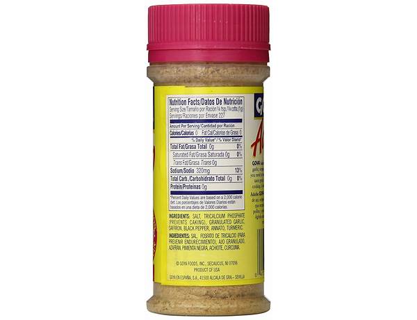 Organic adobo seasoning nutrition facts