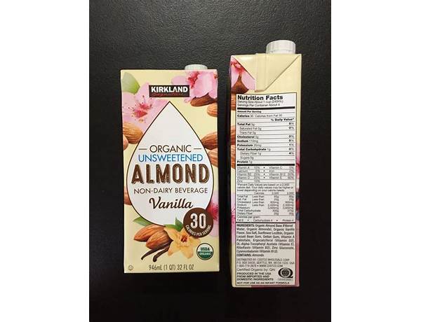 Organic almond milk food facts