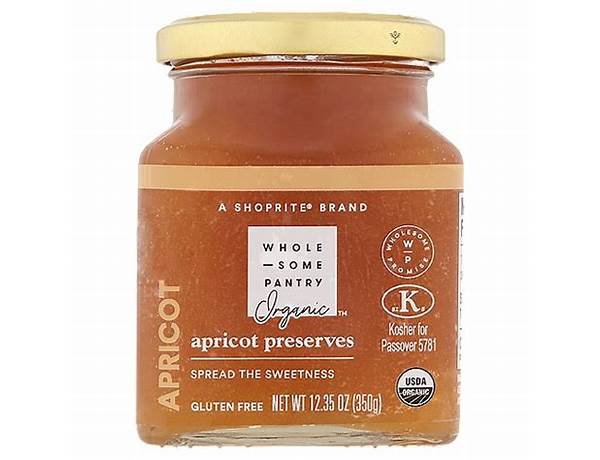 Organic apricot preserves ingredients