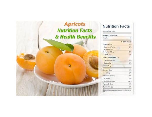 Organic apricots food facts