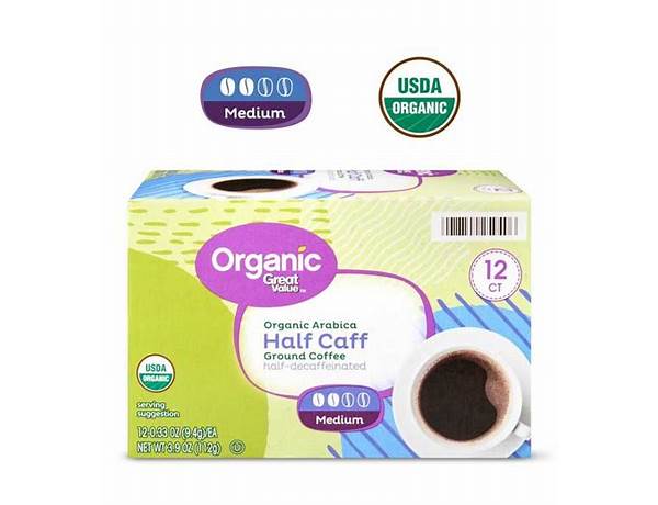 Organic arabica half caff nutrition facts