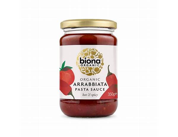 Organic arrabbiata pasta sauce food facts