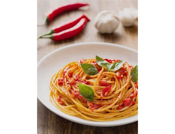 Organic authentic italian lifestyle spaghetti ingredients