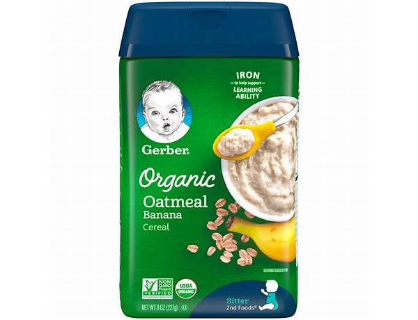 Organic baby oat cereal food facts