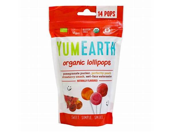 Organic ball lollipops ingredients