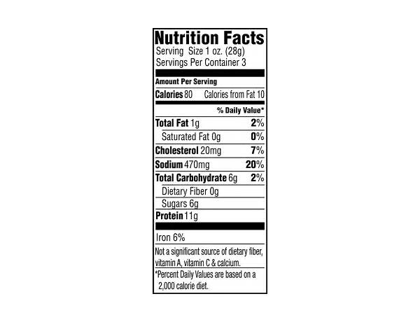Organic beef jerky food facts