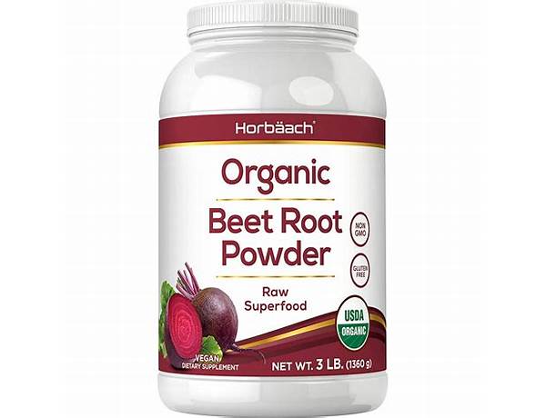 Organic beet root powder food facts