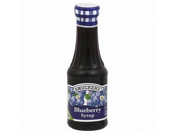 Organic blueberry syrup food facts
